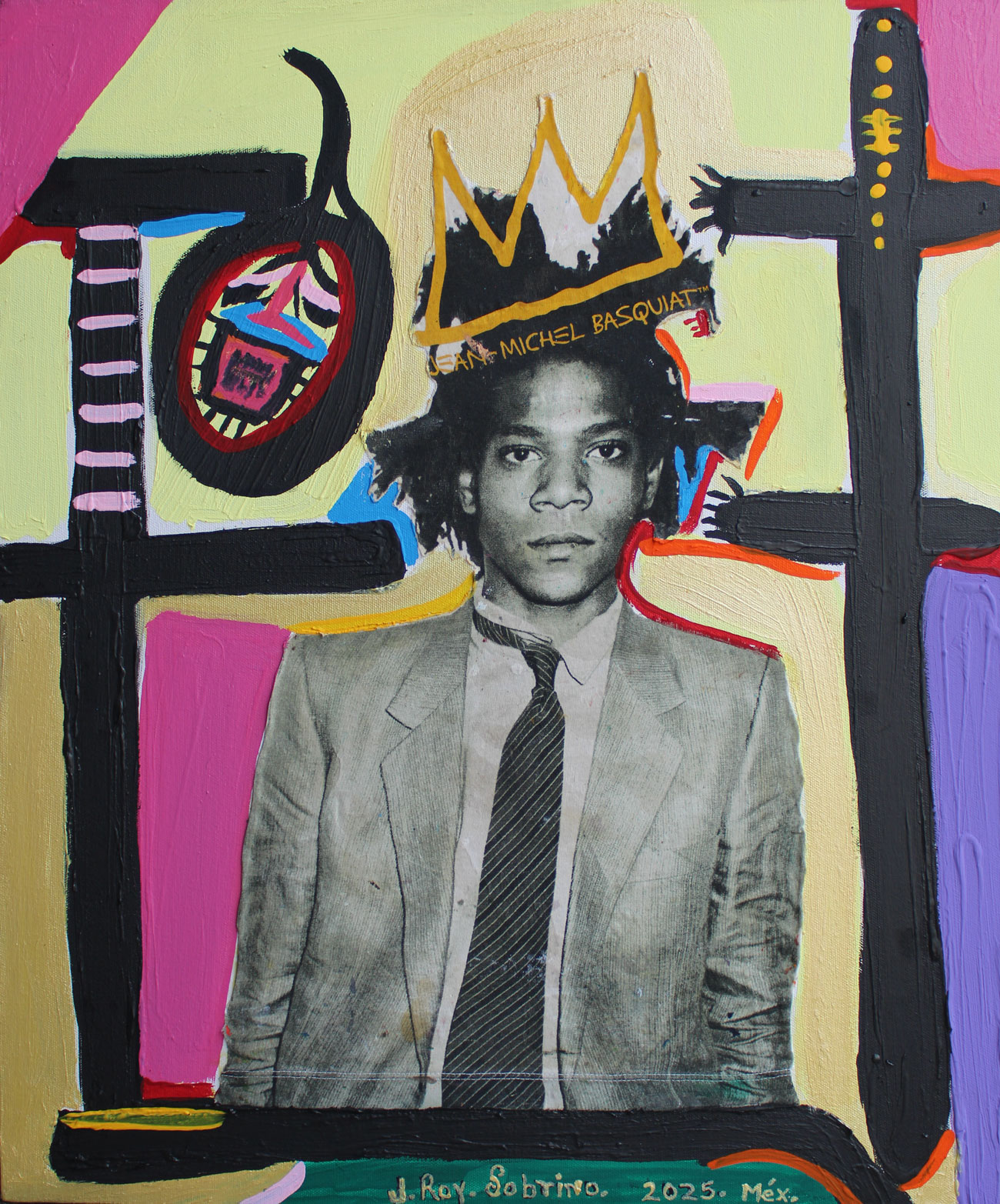 Retrato de Jean Michel Basquiat de Roy Sobrino