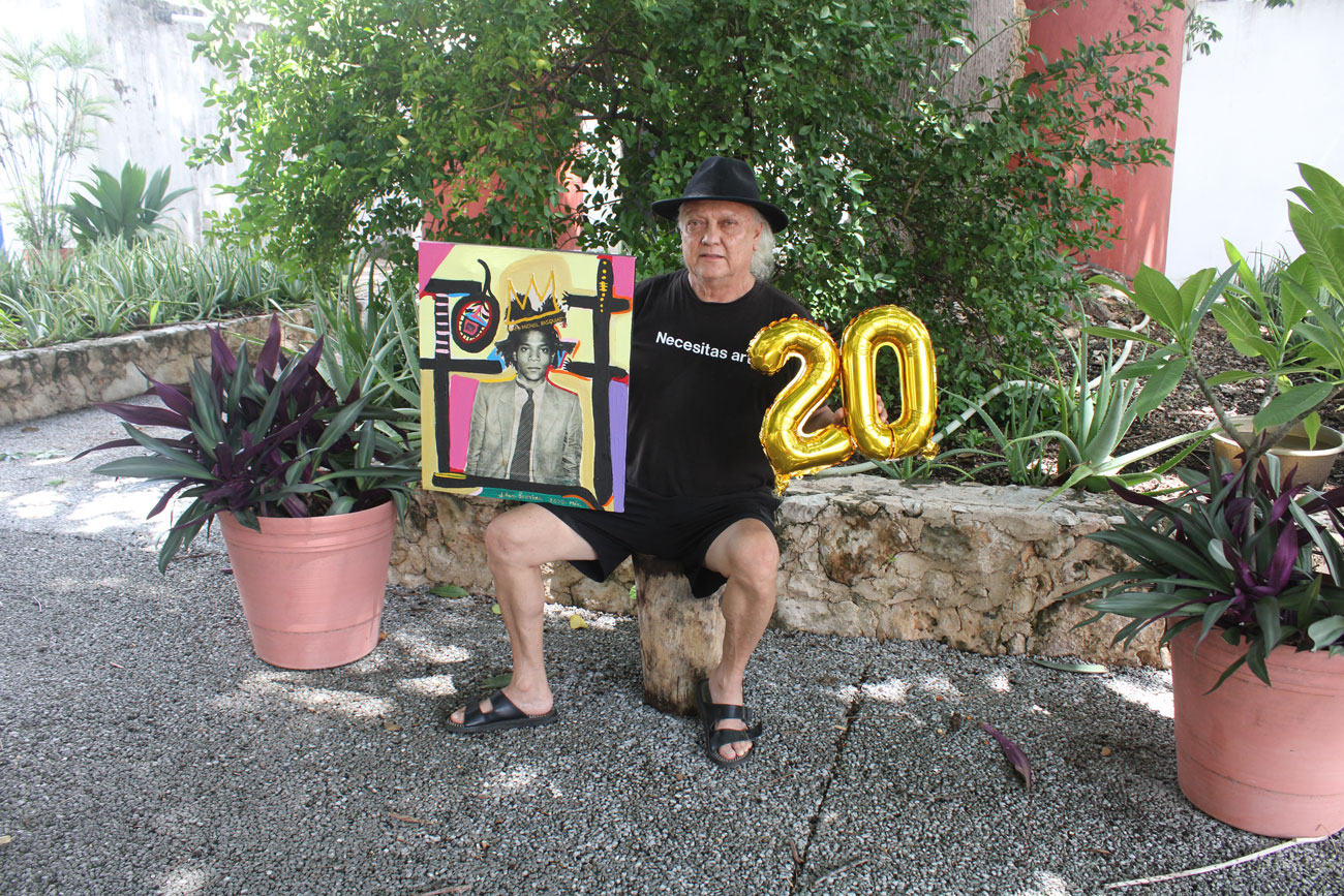 Retrato de Jean Michel Basquiat de Roy Sobrino - Image 2